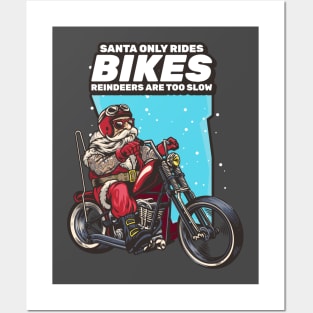 Santa Rider Posters and Art